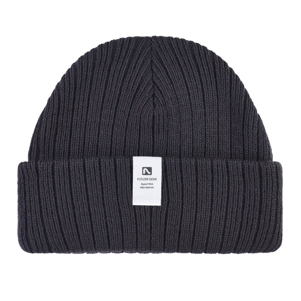 Flylow Beanie Winter Hat Slate Knit‎ Cuffed Snowboard Ski Snow Unisex